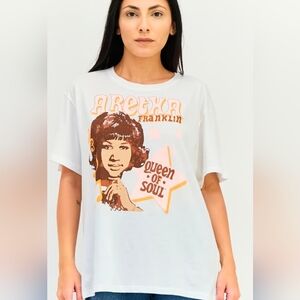 NWT Aretha Franklin Queen Of Soul Band Tee / Graphic Tee